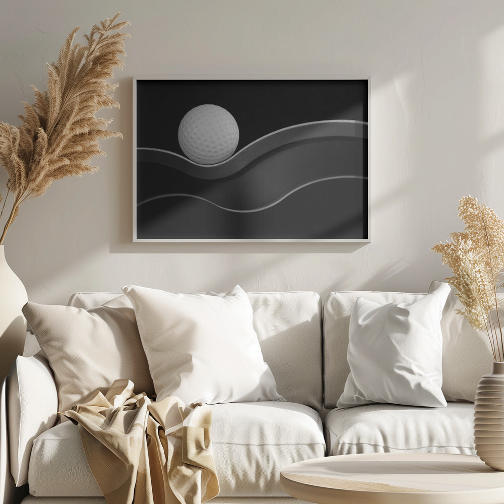 Craters and Curves - Poster / Art Print