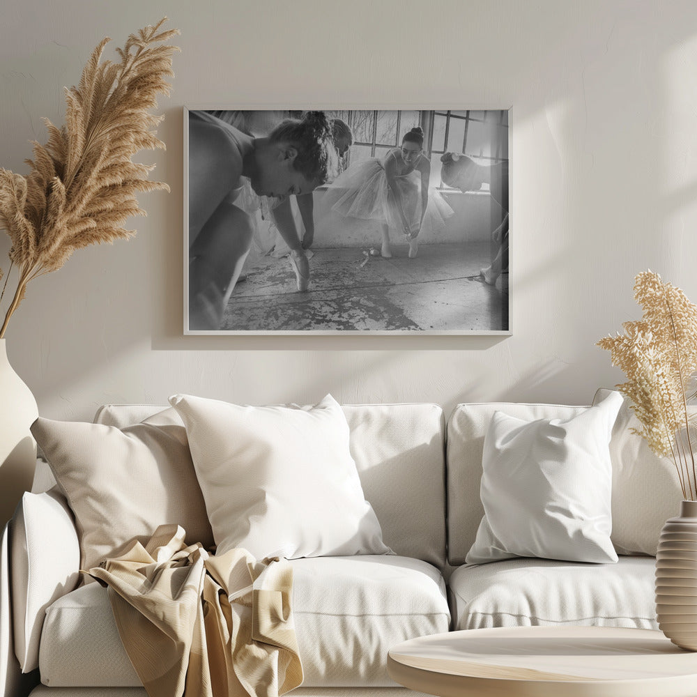 Ballet dancers preparation... - Poster / Art Print