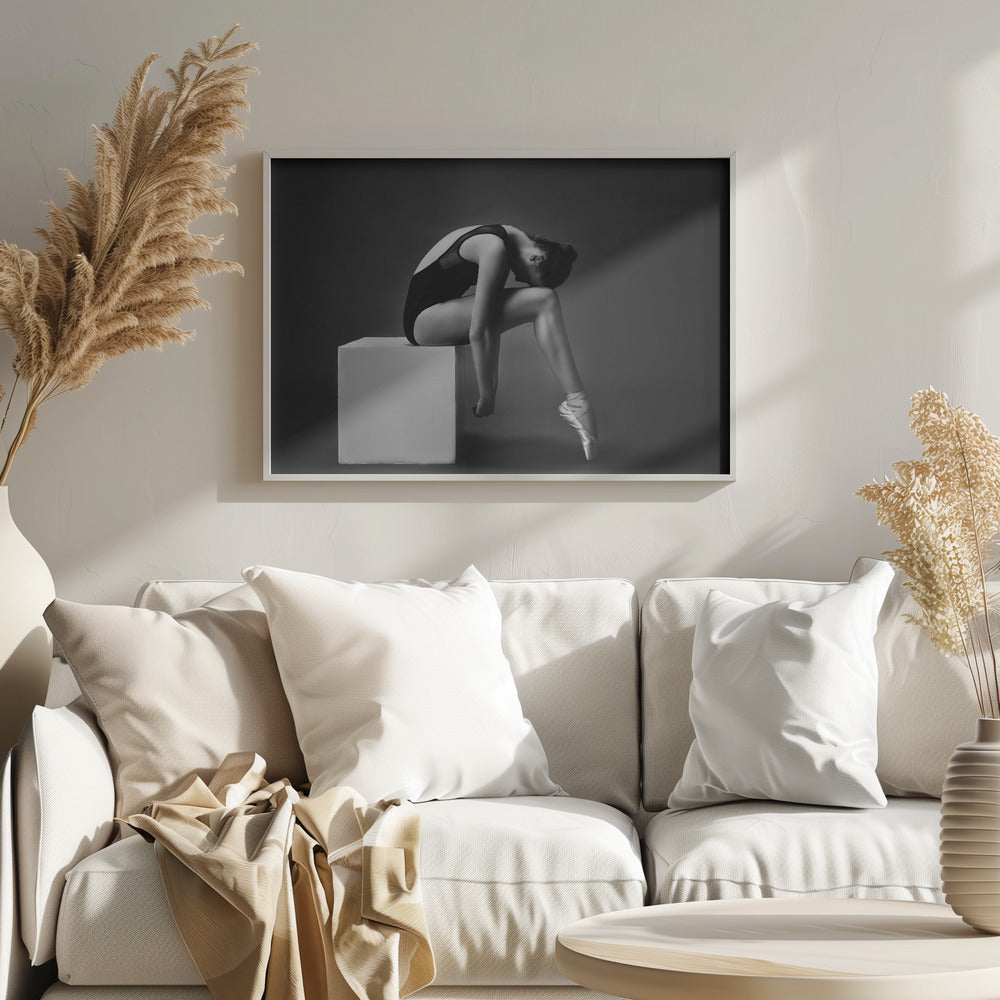 The nymph (the ballerina on the cube) - Poster / Art Print