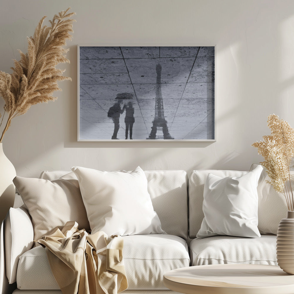 Under the Rain in Paris - Poster / Art Print