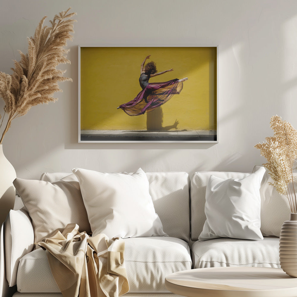 Ballet dancer jumping - Poster / Art Print