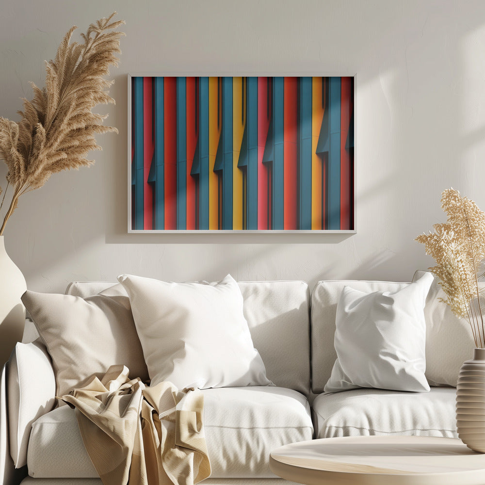 Colored Struts - Poster / Art Print