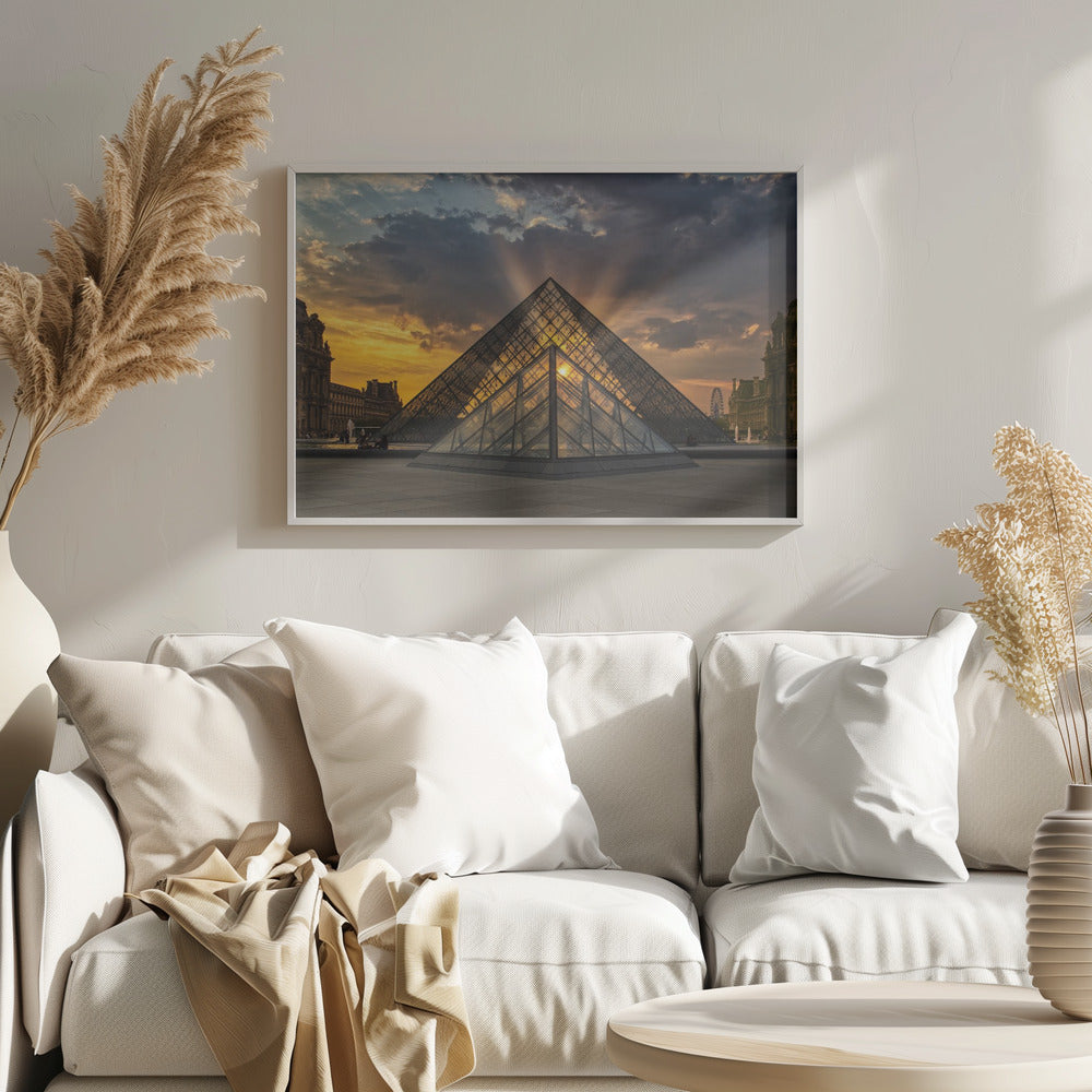 Pirámide del Louvre - Poster / Art Print