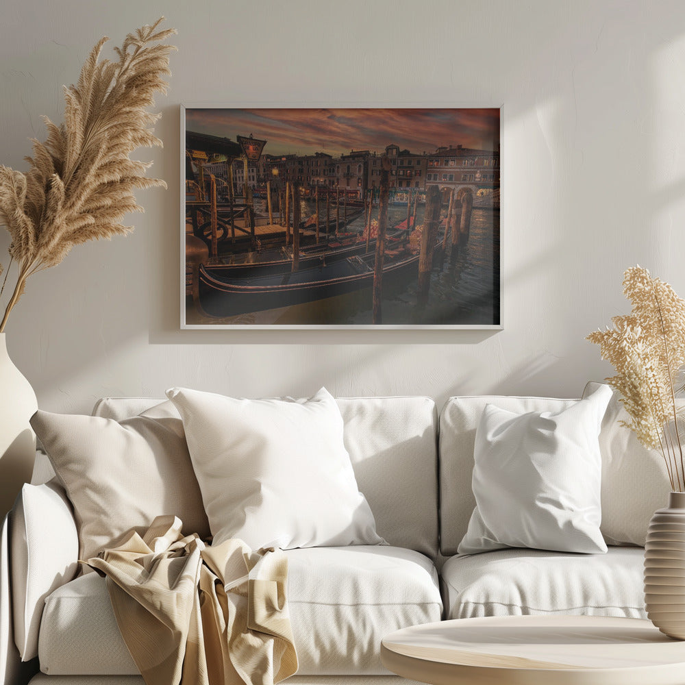 A Cozy Night in Venice - Poster / Art Print
