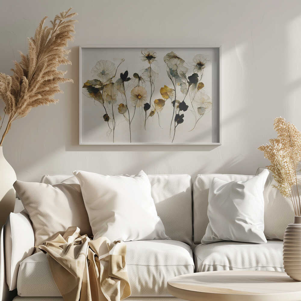Beautiful Dry Flowers - Poster / Art Print