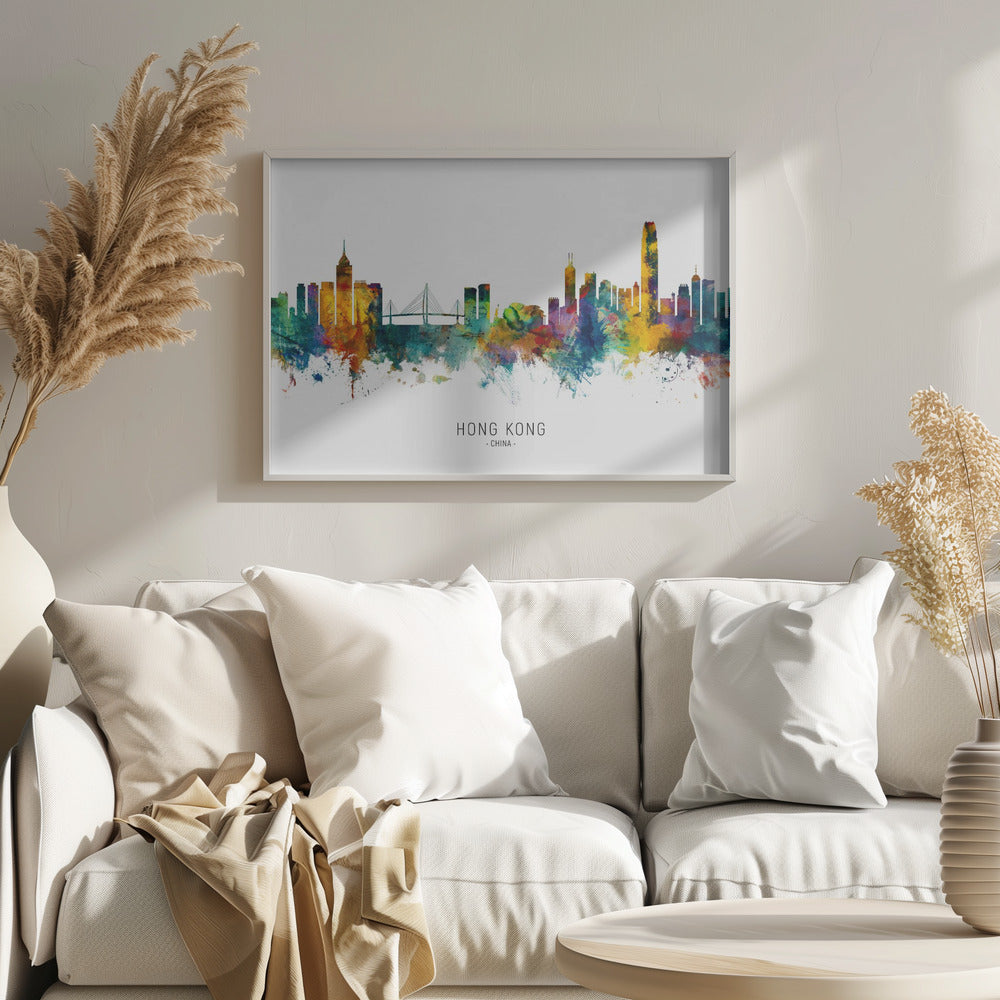 Hong Kong China Skyline - Poster / Art Print