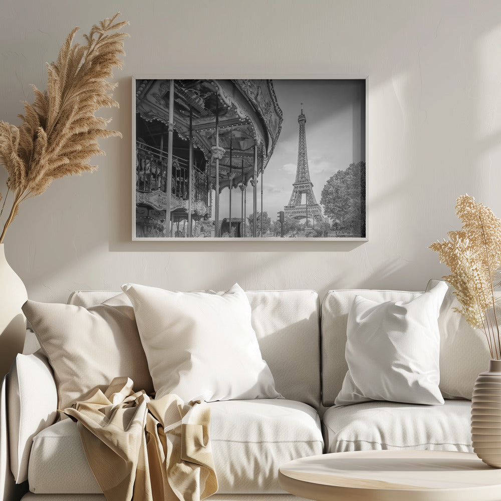 Typical Paris in monochrome - Poster / Art Print