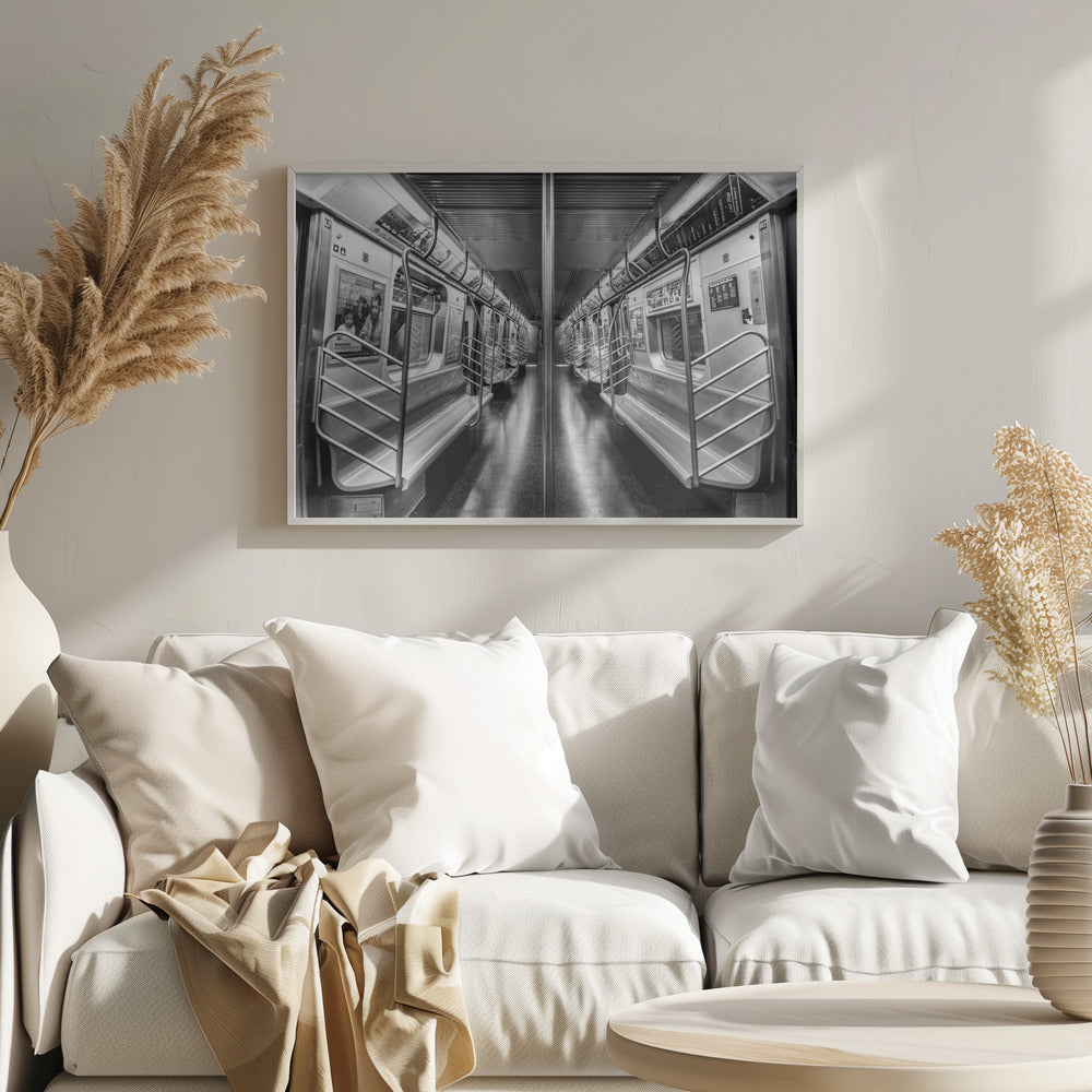 NYC subway N train Brooklyn New York - Poster / Art Print