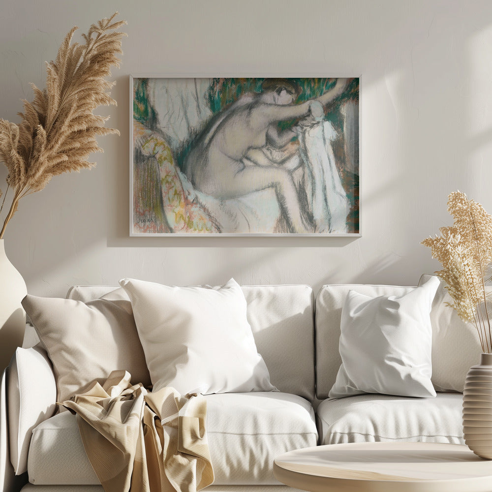 Woman Drying Her Arm No.2 - Poster / Art Print