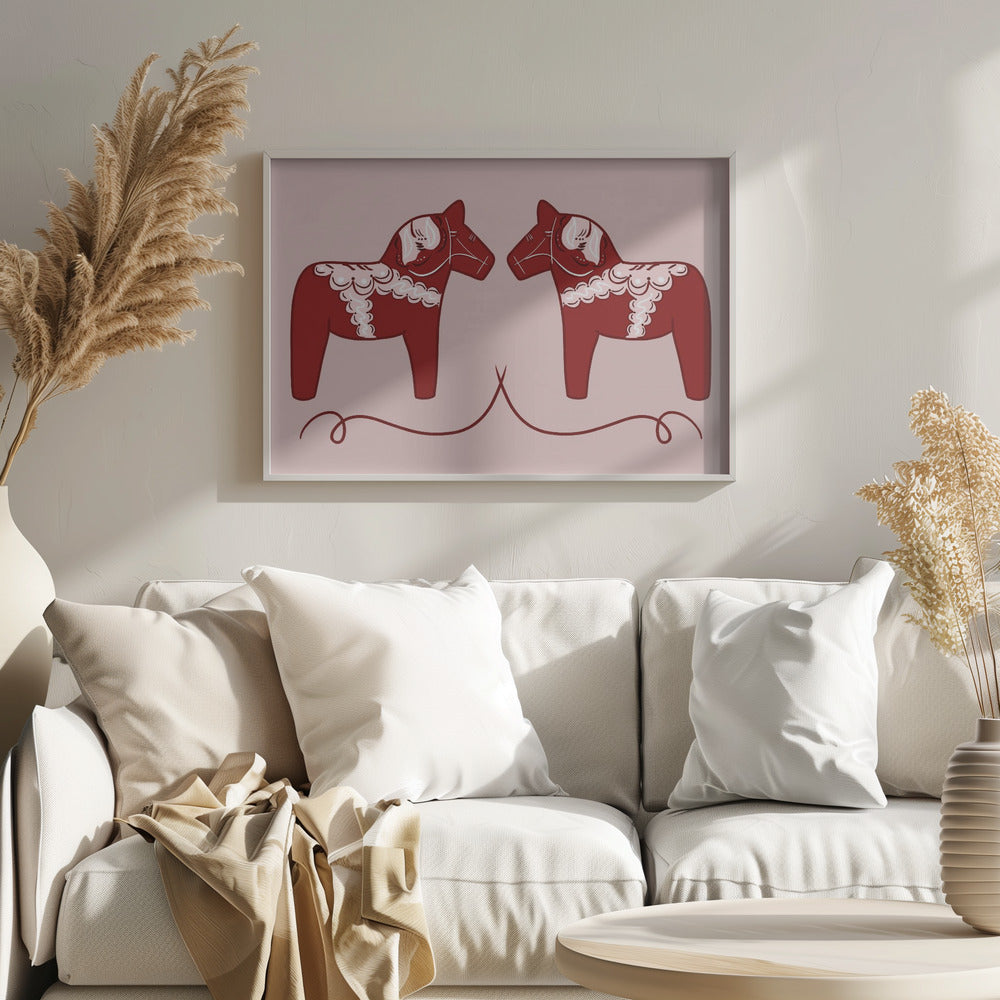 Dala Horses - Poster / Art Print
