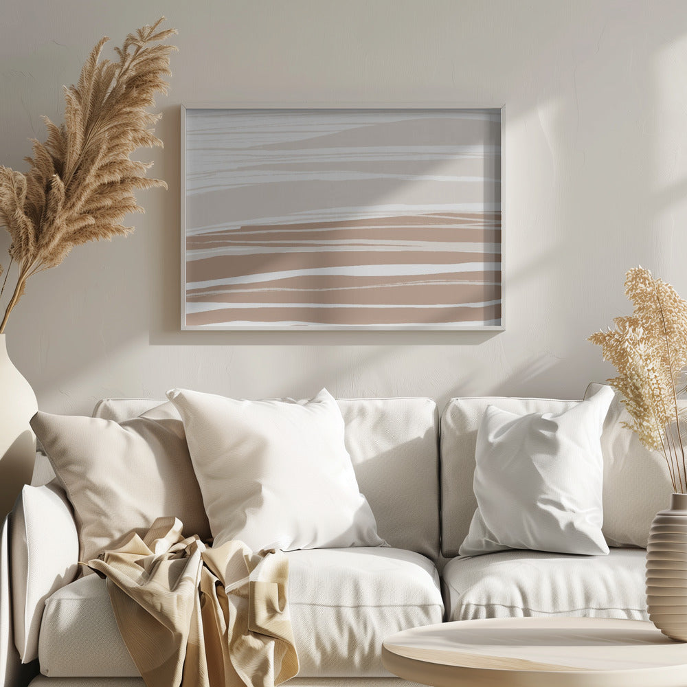 Serene Clay Bands - Poster / Art Print