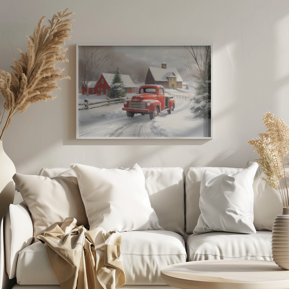 Christmas Truck - Poster / Art Print