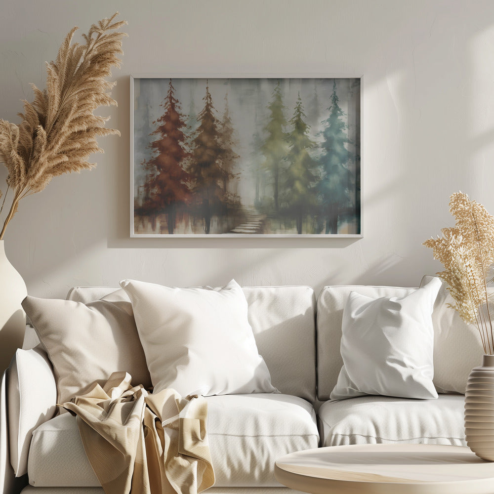 Forest With Earth Tones - Poster / Art Print