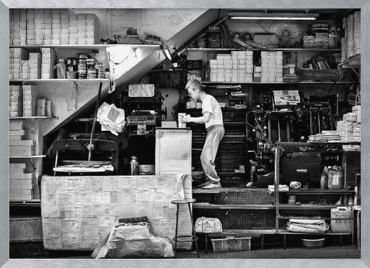 A small old printing shop - Poster / Art Print