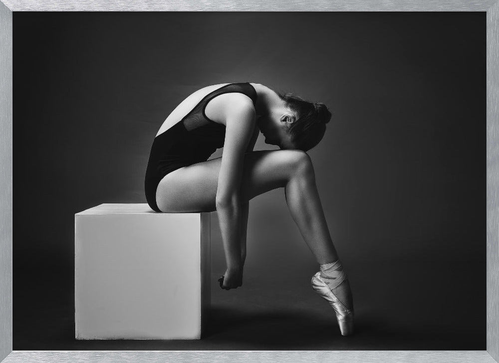 The nymph (the ballerina on the cube) - Poster / Art Print