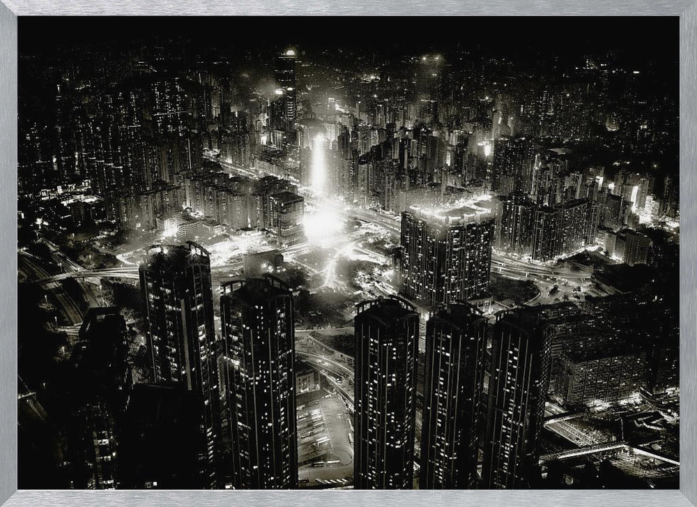 hong kong night - Poster / Art Print