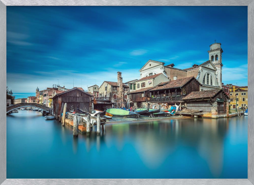 Gondola workshop in Venice - Poster / Art Print