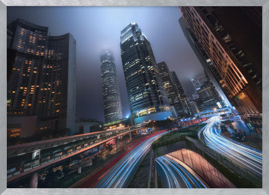 Hong Kong City Lights - Poster / Art Print