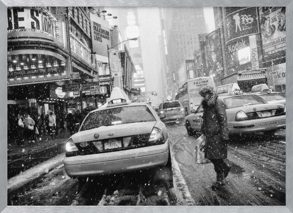 New York in Blizzard - Poster / Art Print