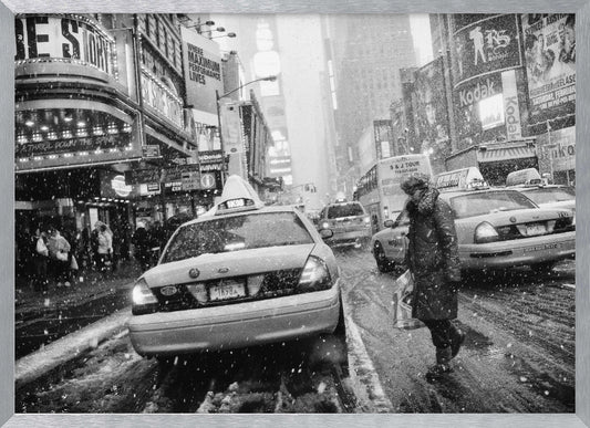 New York in Blizzard - Poster / Art Print