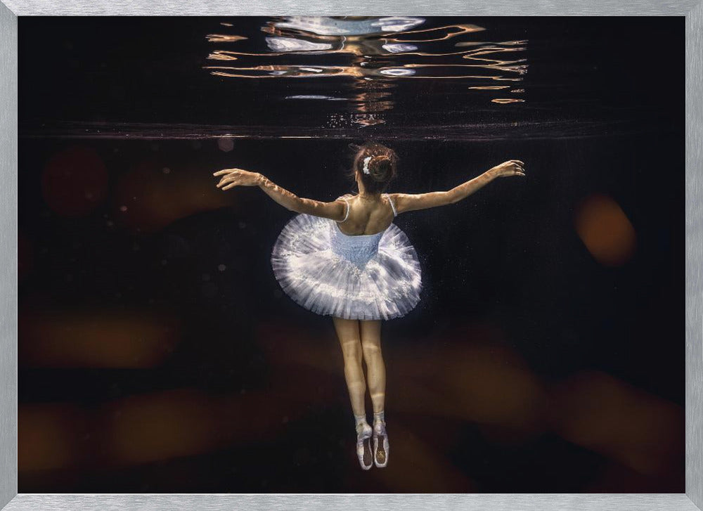 Underwater white ballet - Poster / Art Print