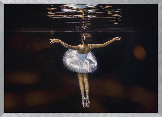 Underwater white ballet - Poster / Art Print