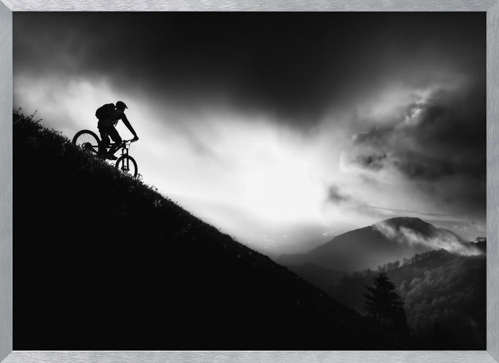 Sunrise ride - Poster / Art Print