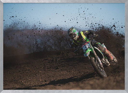 Motocross i lera - Poster / Art Print