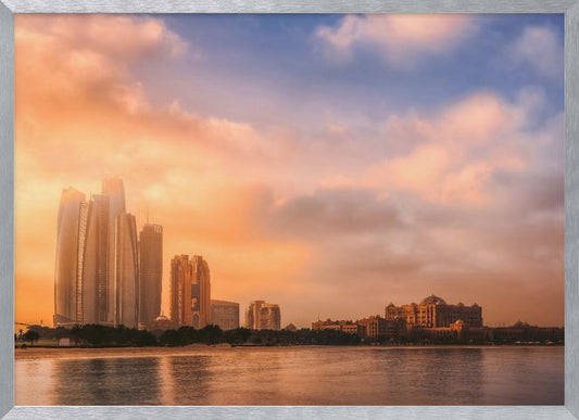 Etihad Towers & Emirates Palace, Abu Dhabi, UAE - Poster / Art Print