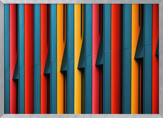 Coloured Struts - Poster / Art Print