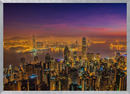 Hong Kong sunrise - Poster / Art Print