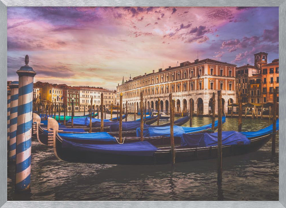Gondolas of the Grand Canal - Poster / Art Print