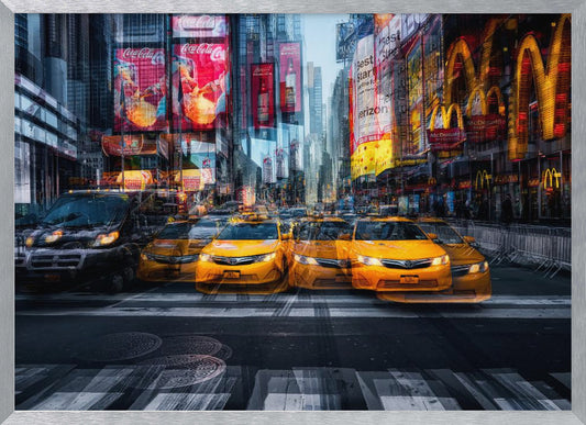 a taxi for christmas - Poster / Art Print