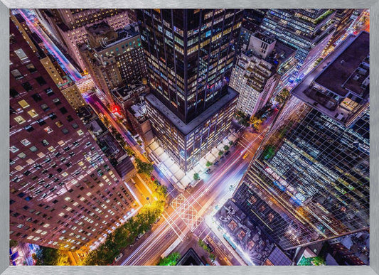 Electrify II - New York City Night Trails - Poster / Art Print