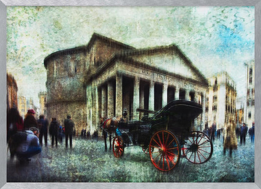 Carriage with horse - Poster / Art Print