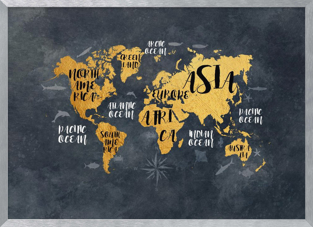 World Map 30 - Poster / Art Print