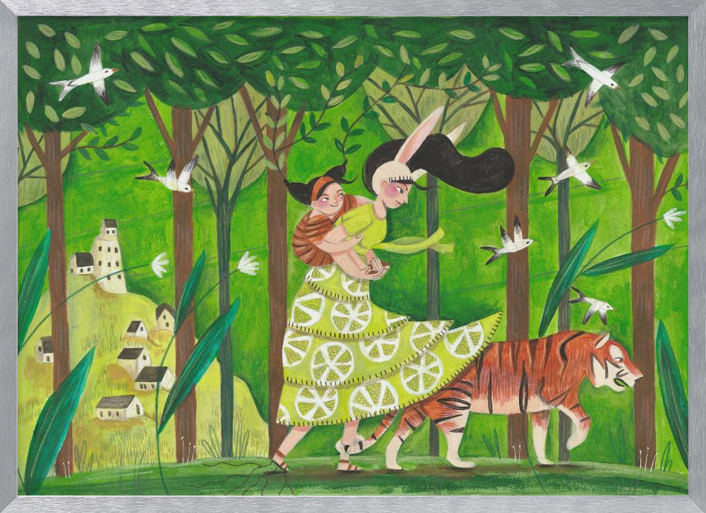 Walking through the woods - Poster / Art Print