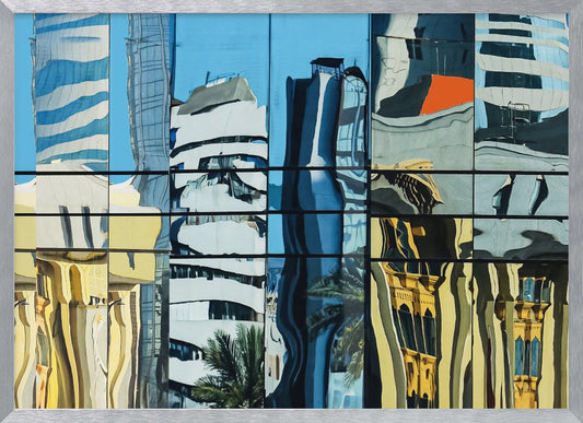 Reflections in glass - Dubai - Poster / Art Print
