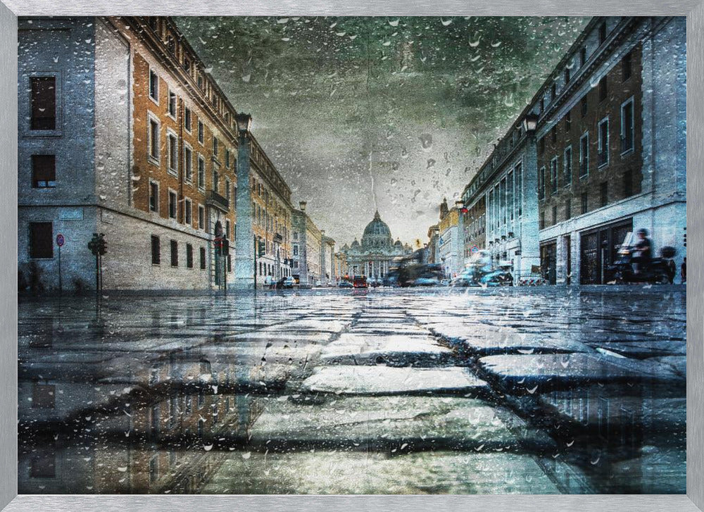 Via della Conciliazione after the rain - Poster / Art Print