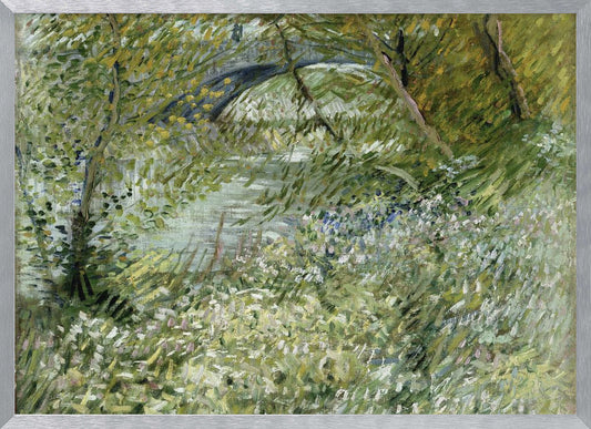 Vincent Van Gogh's River Bank In Springtime (1887) - Poster / Art Print