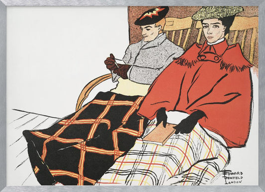 Man and Woman Sitting Together (1897) - Poster / Art Print