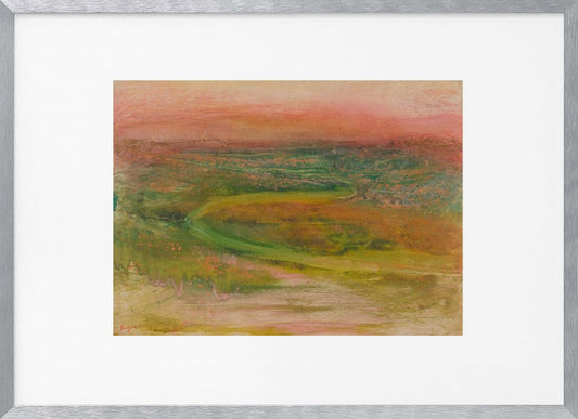 S Shaped Path In an Abstracted Landscape No.2 - Poster / Art Print
