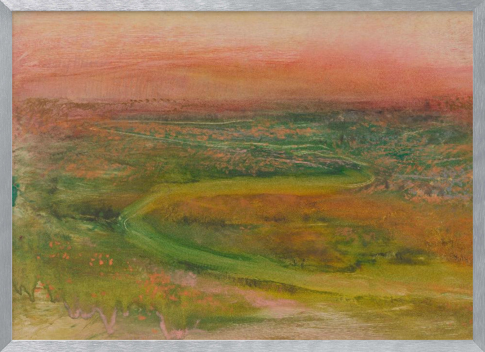 S Shaped Path In an Abstracted Landscape - Poster / Art Print