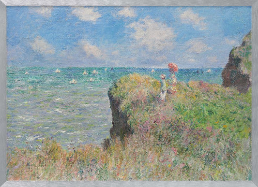 Cliff Walk At Pourville (1882) By Claude Monet. - Poster / Art Print