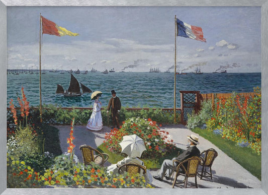 Garden At Sainte Adresse By Claude Monet - Poster / Art Print