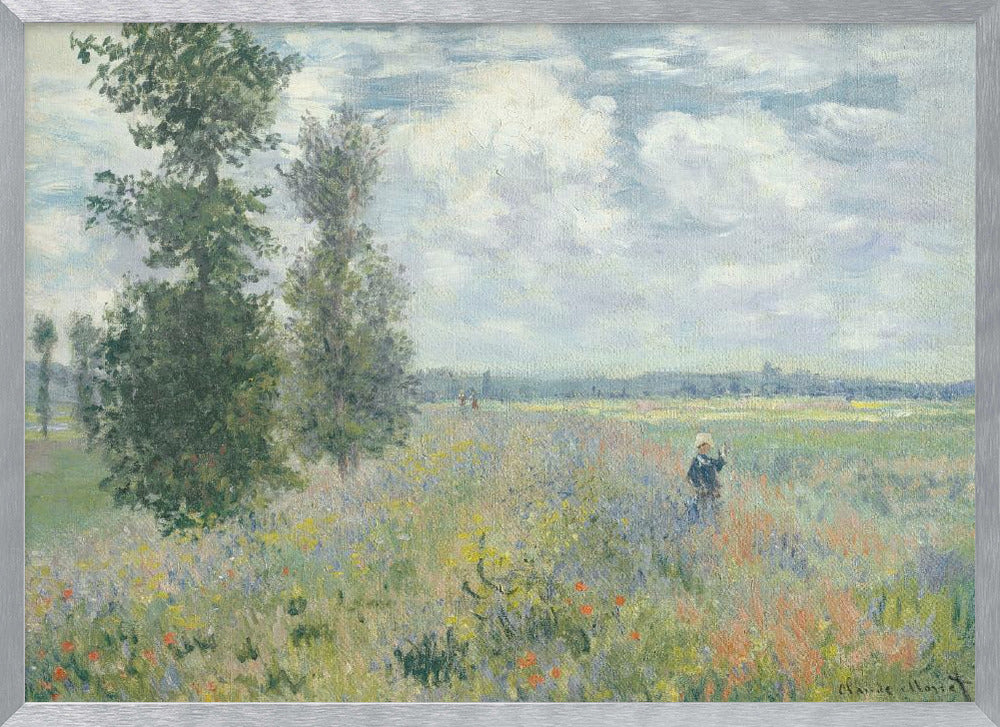 Poppy Fields Near Argenteuil (1875) By Claude Monet - Poster / Art Print