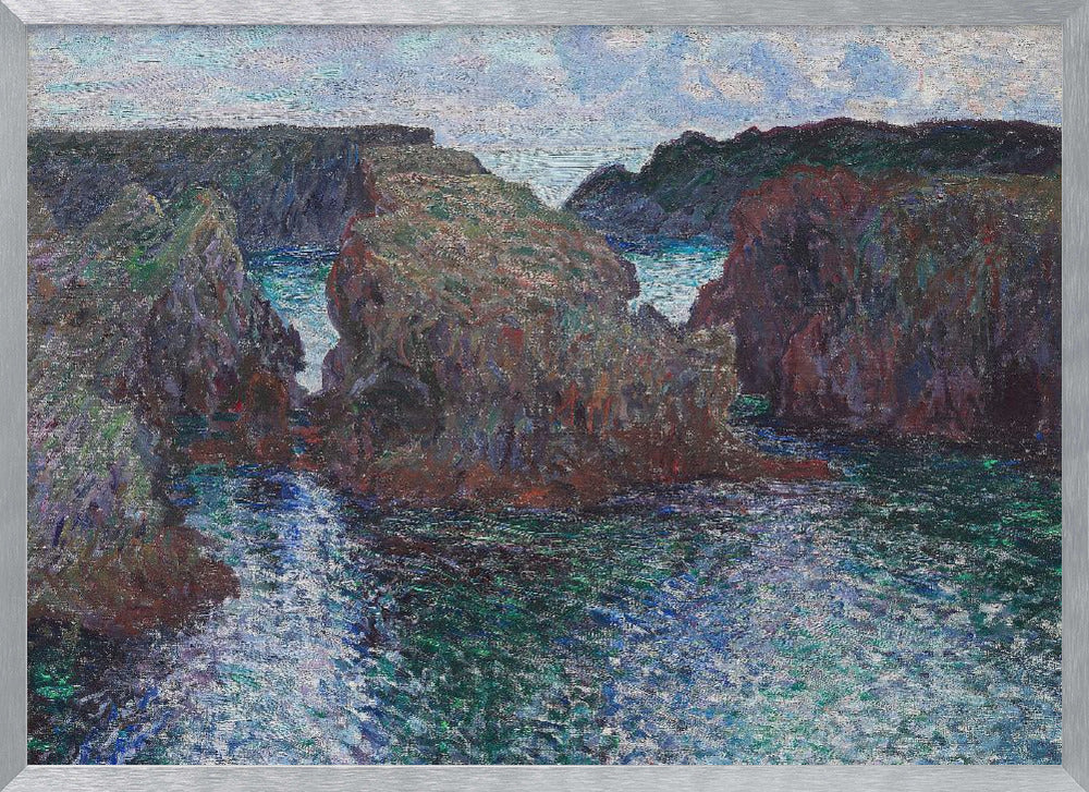 Rocks At Port Goulphar, Belle Île (1886) By Claude Monet - Poster / Art Print