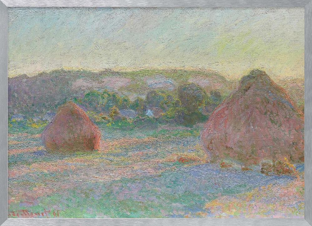 Stacks of Wheat, End of Summer (1890–1891) By Claude Monet - Poster / Art Print