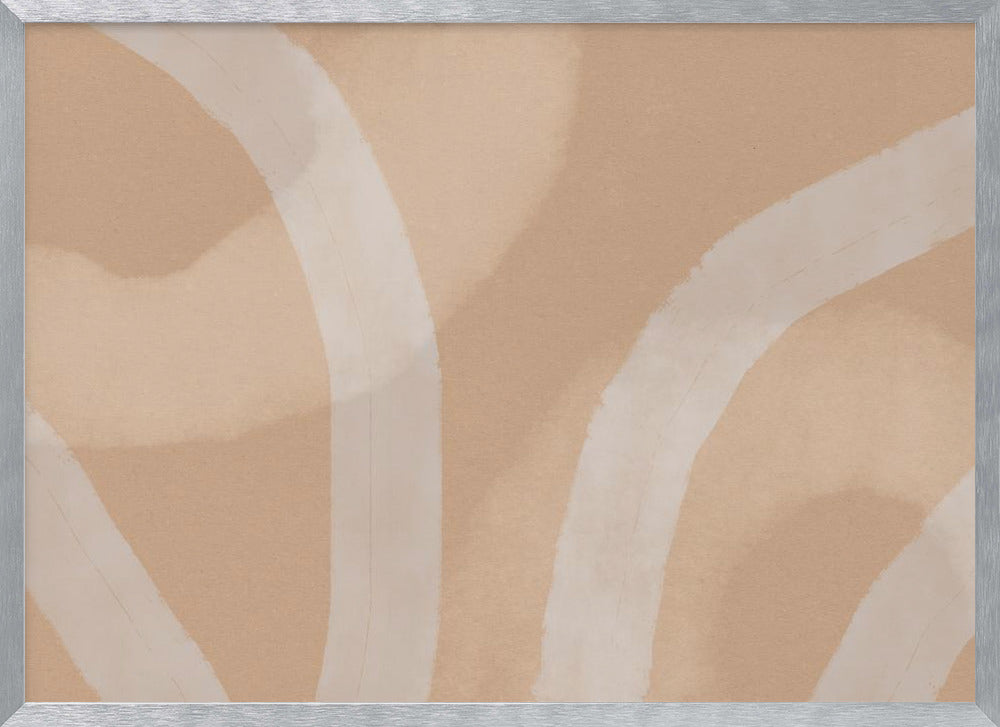 Neutral Abstract Watercolor. Minimalist In Pastel Colors No. 5 - Posters / Art Prints