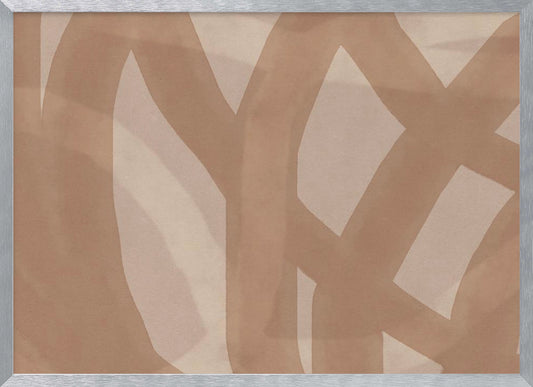 Neutral Abstract Watercolor In Nude and Pastel  9 - Poster / Art Print